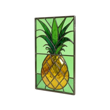 Welcome Pineapple Window Panel