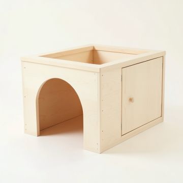 Briar Bend Empty Furniture-Style Litter Enclosure - Ivory (synthetic illustration; no displayed measurements)