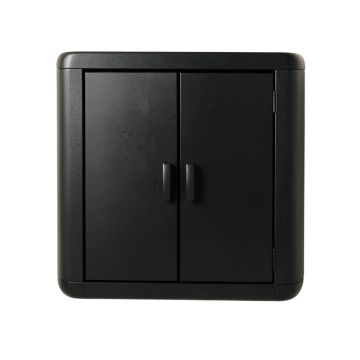 Cliff Canyon Wall-Mounted Laundry Cabinet - Black