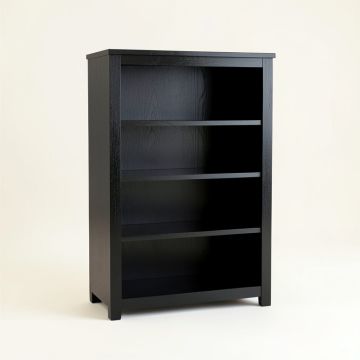 Moss Field Freestanding Bookcase - Black (synthetic illustration; no displayed measurements)
