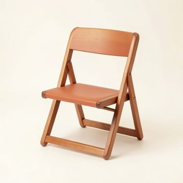 Slate Bridge Folding Outdoor Chair - Terracotta (synthetic illustration; no displayed measurements)