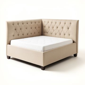 Baughn Tufted Upholstered Standard Bed (synthetic illustration; no displayed measurements)