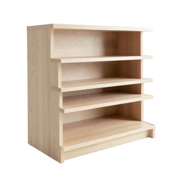 Ash Edge Desktop Shelving Unit - Beige