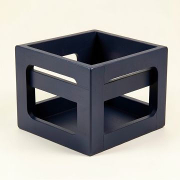 Stone Brook Empty Furniture-Style Pet Crate - Navy (synthetic illustration; no displayed measurements)