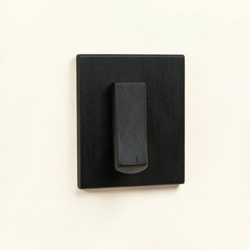 Harbor Crest Wall-Mounted Robe Hook - Black (synthetic illustration; no displayed measurements)