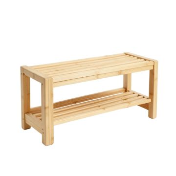 Cedar Bend Shoe Storage Bench - Beige