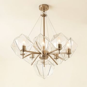 Neerav 6 - Light Unique / Statement Geometric Chandelier (synthetic illustration; no displayed measurements)