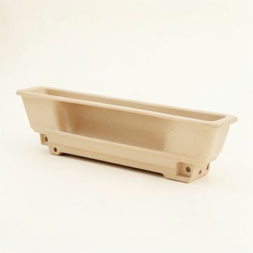 Heath Dale Empty Railing Planter With Integral Brackets - Beige (synthetic illustration; no displayed measurements)