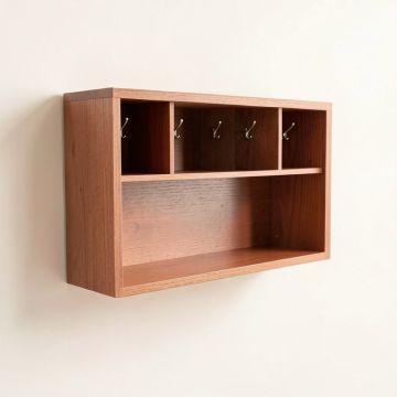 Elm Brook Wall-Mounted Entryway Organizer Shelf - Terracotta (synthetic illustration; no displayed measurements)