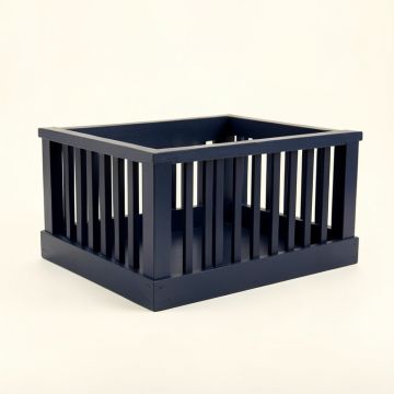 Harbor Dale Empty Furniture-Style Pet Crate - Navy (synthetic illustration; no displayed measurements)