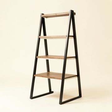 Dawud 85 '' H X 30 '' W Metal Ladder Bookcase (synthetic illustration; no displayed measurements)