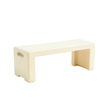 Cliff Crossing Narrow Outdoor Storage Bench - Ivory