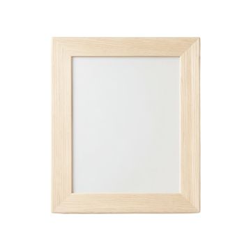 Dawn Crest Framed Wall Mirror - Ivory