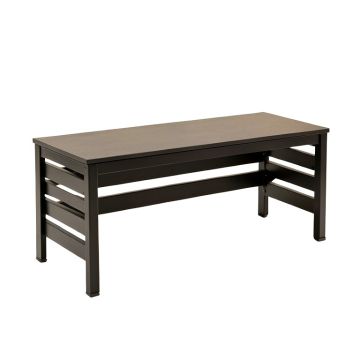 Field Crest Narrow Outdoor Storage Bench - Black