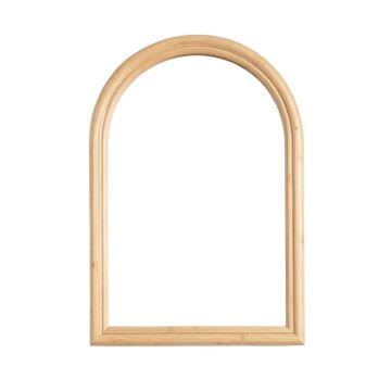 Ridge Crest Framed Wall Mirror - Beige