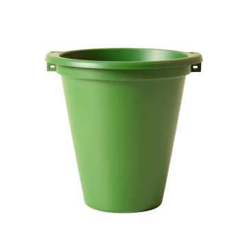 Dune Crest Empty Railing Planter With Integral Brackets - Green