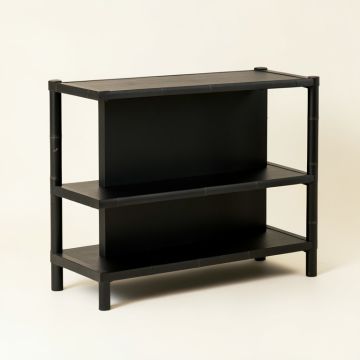 Laurel Branch Empty Seed-Starting Shelving Unit Without Lights - Black (synthetic illustration; no displayed measurements)