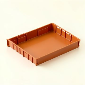 Hazel Field Empty Under-Desk Cable Tray - Terracotta (synthetic illustration; no displayed measurements)