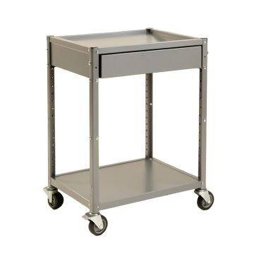 Willow Crest Empty Rolling Workshop Cart - Gray