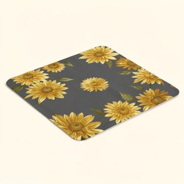 Dahlia Floral Vinyl Placemat (synthetic illustration; no displayed measurements)