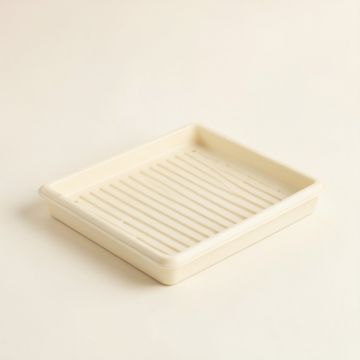 Cliff Dell Empty Under-Desk Cable Tray - Ivory (synthetic illustration; no displayed measurements)