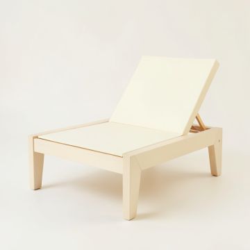 Meadow Dale Outdoor Lounge Chair - Cream (synthetic illustration; no displayed measurements)