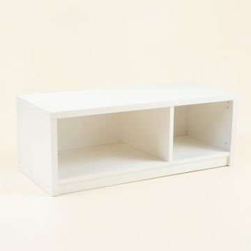 Juniper Bend Shoe Storage Bench - White (synthetic illustration; no displayed measurements)