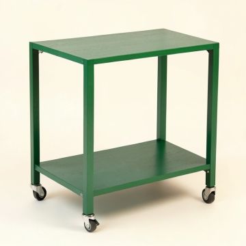 Holly Bridge Empty Rolling Workshop Cart - Green (synthetic illustration; no displayed measurements)