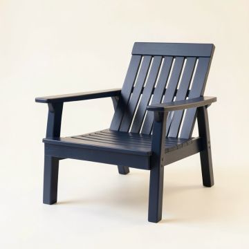 Bay Bend Outdoor Lounge Chair - Navy (synthetic illustration; no displayed measurements)