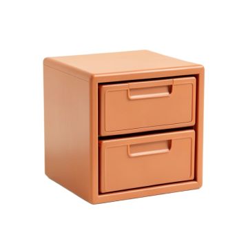 Alder Crest Small-Parts Storage Drawer Cabinet - Terracotta (synthetic illustration; no displayed measurements)