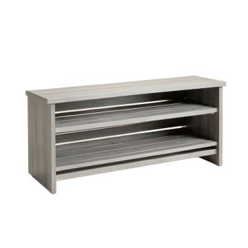 Vale Bluff Shoe Storage Bench - Gray