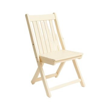 Dawn Brook Folding Outdoor Chair - Cream