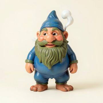 Gnome Smoking ( Hi-Line Exclusive ) In , Gnome Smoking (synthetic illustration; no displayed measurements)
