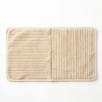 Pine Edge Bath Mat - Beige (synthetic illustration; no displayed measurements)