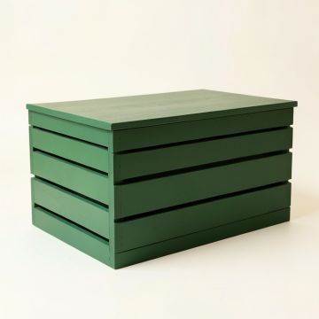 Bay Crest Closed Outdoor Storage Box - Green (synthetic illustration; no displayed measurements)