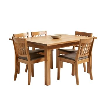 Alyssah Butterfly Leaf Solid Wood Dining Set