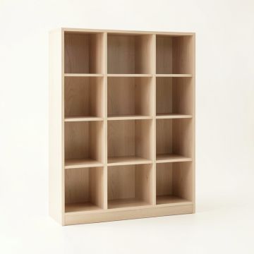 Glen Edge Freestanding Bookcase - Beige (synthetic illustration; no displayed measurements)