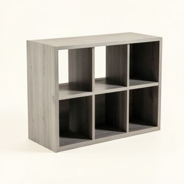 Heath Field Desktop Shelving Unit - Gray (synthetic illustration; no displayed measurements)