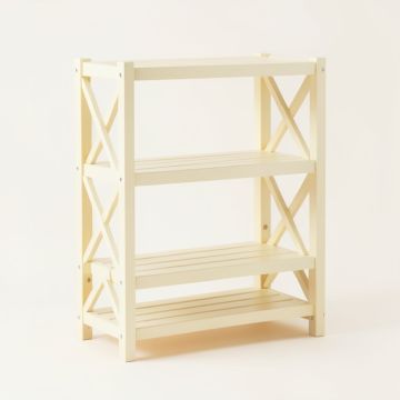 Slate Bluff Empty Seed-Starting Shelving Unit Without Lights - Cream (synthetic illustration; no displayed measurements)