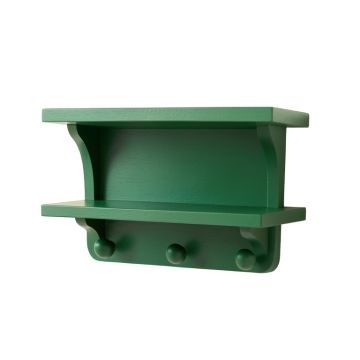 Pine Dell Wall-Mounted Entryway Organizer Shelf - Green