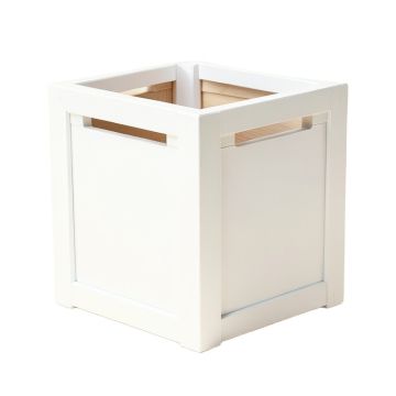 Bay Crossing Closed Garden Compost Bin - White