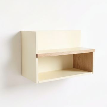 Juniper Bend Wall-Mounted Shelf - Cream (synthetic illustration; no displayed measurements)