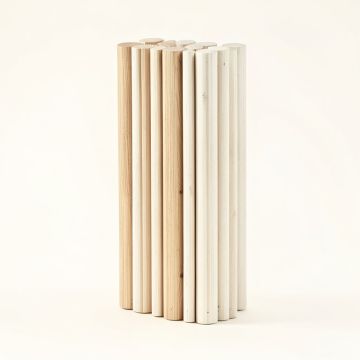 Wooden Window Tubular Wall Décor (synthetic illustration; no displayed measurements)