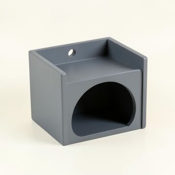 Cliff Field Wall-Mounted Cat Perch - Gray (synthetic illustration; no displayed measurements)