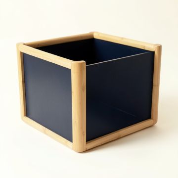 Maple Crossing Empty Furniture-Style Litter Enclosure - Navy (synthetic illustration; no displayed measurements)