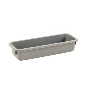 Cliff Bridge Empty Railing Planter With Integral Brackets - Gray