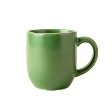 Ridge Bend Ceramic Mug - Green