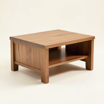 Gwen Solid Wood Coffee Table With Storage (synthetic illustration; no displayed measurements)