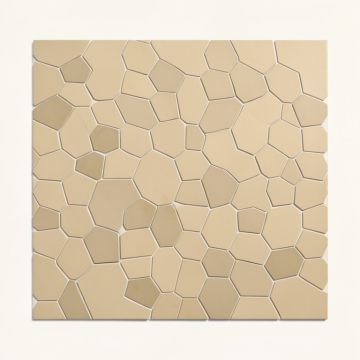 Modern Wood Hexagon 1 '' X 1 '' Pvc/Metal Peel & Stick Mosaic Tile (synthetic illustration; no displayed measurements)