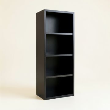 Wren Dell Narrow Cubby Tower - Black (synthetic illustration; no displayed measurements)